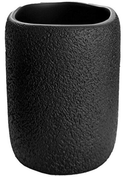 Siyah 5'li Banyo Seti Poliresin Malzemeden Modern Tasarım ile Fonksiyonel Kullanım