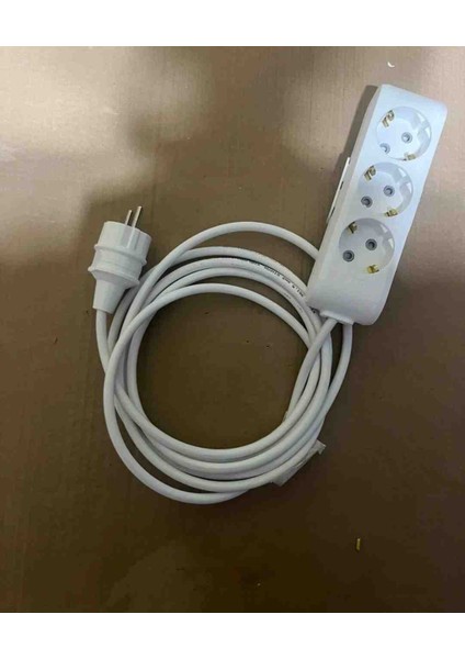 Üçlü 10 Metre Uzatma Kablosu