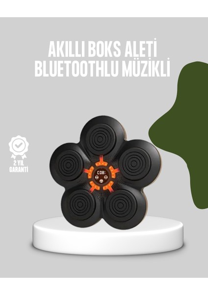 Akıllı Müzikli Boks Makinesi Bluetooth Bağlantılı Işıklı Hedefli Fitness Aleti