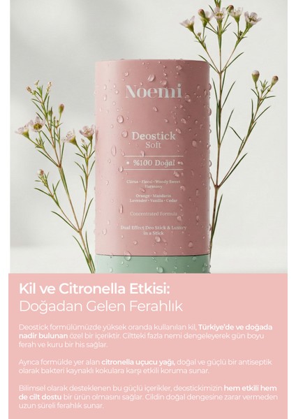 %100 Doğal Deo Stick / Roll On - Vanilya Kokulu ve Nemlendirici Etkili - 20ML – Soft modelleri