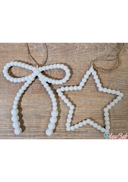 Yılbaşı Ağacı Süs Seti – 2’li (Yıldız & Fiyonk) fiyatları