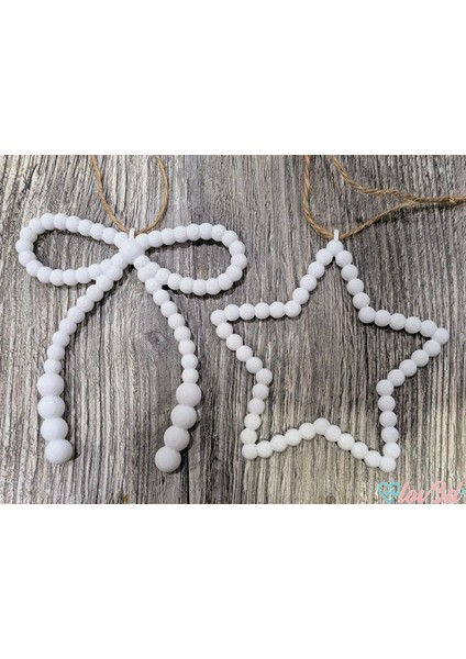 Yılbaşı Ağacı Süs Seti – 2’li (Yıldız & Fiyonk) modelleri