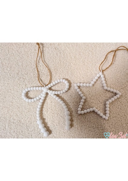 Yılbaşı Ağacı Süs Seti – 2’li (Yıldız & Fiyonk) indirimleri