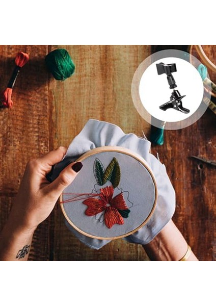 2pcs Nakış Çember Tutucu, Ayarlanabilir Plastik Çember Stand Çapraz Dikiş Çerçevesi Için Çapraz Dikiş Klipsi Masa Kelepçesi (Yurt Dışından) fiyatları