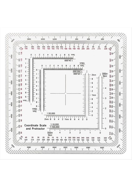 Kara Askeri Koordinat Ölçeği Arazi Navigasyonu, Askeri Tarzı Utm/mgrs Koordinat Ölçeği Için (Yurt Dışından)
