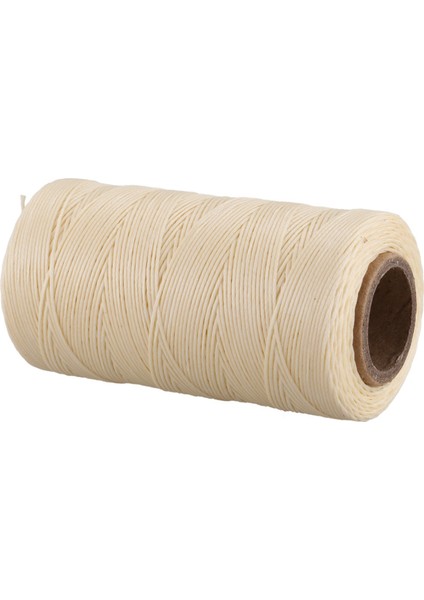 260M 150D 1mm Deri Dikiş Mumlu Balmumu Iplik El Iğnesi Kablo Zanaat Diy Yeni Renk: Krem ​​rengi (Yurt Dışından)