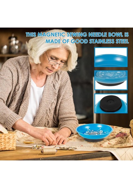 Manyetik Pim Tutucu Kase, Dikiş Için Pim Yastığı, Manyetik Pim Tutucu, 150PCS Top Kafası Düz Pimler, Dıy El Sanatları Için (Yurt Dışından) indirimleri