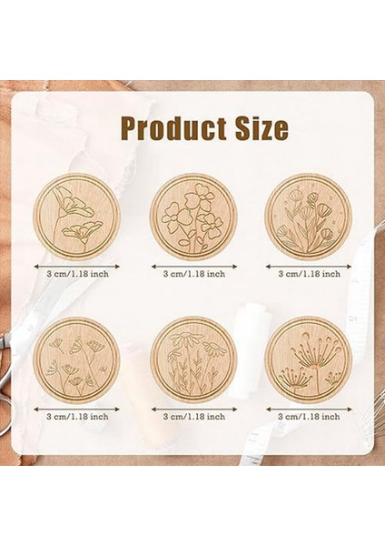 Çapraz Dikiş Için 6 Adet Zihin, Çiçek Desenli Iğne Bekçileri, Nakış Dikiş Iğnesi ve El Sanatları Için Pim Tutucular (Yurt Dışından) fiyatları