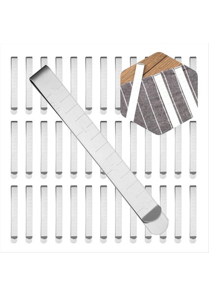 40PIECES Dikiş Klipsleri Seti, Dikiş Ölçüm Cetvel Metal Etek Etleme Pimleri ve Işaretleme Aksesuarları Için (Yurt Dışından)