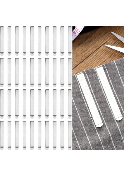 40PIECES Dikiş Klipsleri Seti, Dikiş Ölçüm Cetvel Metal Etek Etleme Pimleri ve Işaretleme Aksesuarları Için (Yurt Dışından) indirimleri