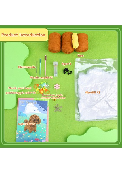 Tığ Işi Kit Diy Oyuncak Köpek Örgü Iplikli Iğneler ile Tığ Işi Kiti Peluş Bebek Yeni Başlayanlar Için Kolay Yeterli Iplik Kancası Içerir (Yurt Dışından) modelleri