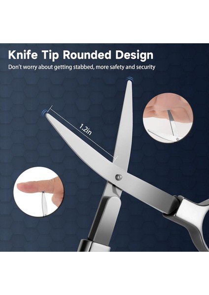 3 Parçalı 3 Anahtarlı Rozet Scissss, Güvenli Katlanabilir Cep Seyahat Küçük Makas, Seyahat, Ofis, El Sanatları A (Yurt Dışından) modelleri