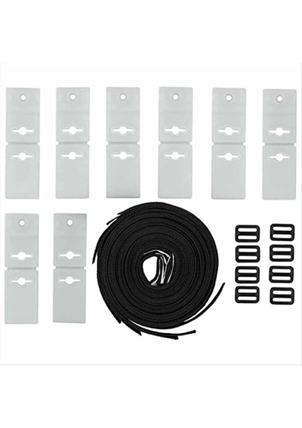 Havuz Cetvel Güneş Kapağı Makarası Ek Kiti Havuz Kapağı Sıkma Kayışları Yüzme Havuzları (Yurt Dışından)