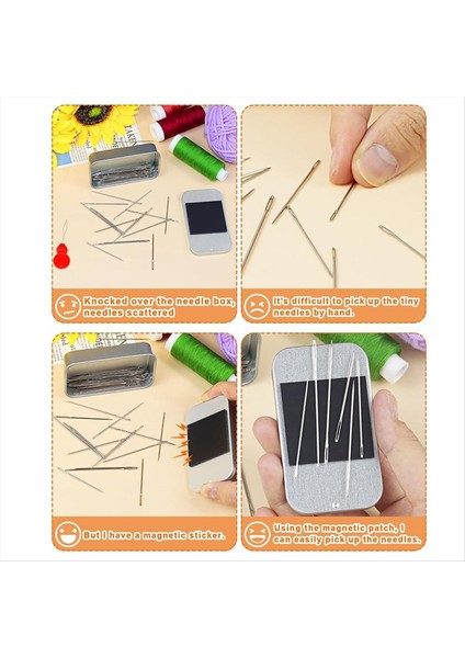80 Adet Dikiş Iğnesi Seti, 8 Boyutlu Paslanmaz Çelik Iğneler, Dişli ve Manyetik Çıkartmalar Için Dıy (Yurt Dışından) fiyatları