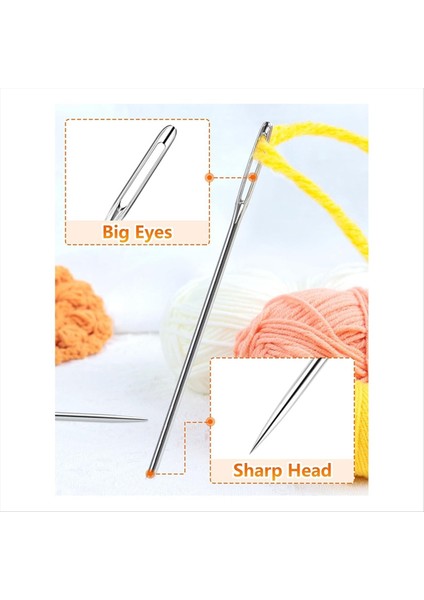 80 Adet Dikiş Iğnesi Seti, 8 Boyutlu Paslanmaz Çelik Iğneler, Dişli ve Manyetik Çıkartmalar Için Dıy (Yurt Dışından) indirimleri