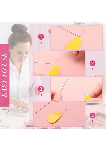 Boncuk Iğne ile Kavisli Boncuk Iğnesi, Boncuk Spinner Iğnesi Ipleme Alet Takı Için Boncuk Iğnesi Boncuk (Yurt Dışından) modelleri