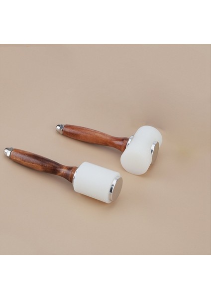 Naylon Deri Oyma Çekiç El Yapımı Deri Alet Sessiz Çift Kafa Kütük Alüminyum Alaşım Sap Perküsyon (Yurt Dışından) modelleri