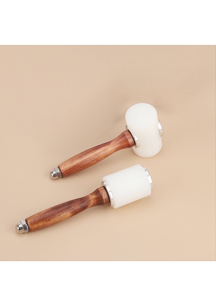 Naylon Deri Oyma Çekiç El Yapımı Deri Alet Sessiz Çift Kafa Kütük Alüminyum Alaşım Sap Perküsyon (Yurt Dışından) fırsatları