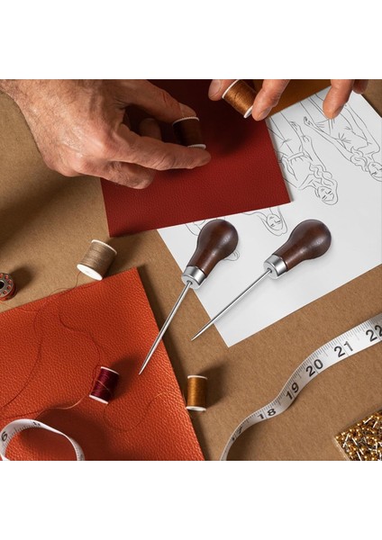 4 Pcs Scratch Awl Aracı Deri Deri Ahl Yumruk Aracı Kabak Havgisi Ahşap Tutamak Scratch Awls Araçlar Terzyeler Ahşaplar Zanaat Bezi Için (Yurt Dışından) fırsatları