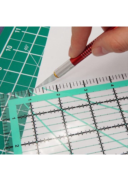 4pcs Square Quilting Cetvel (12.5/9.5/6/4.5inch) Dikiş Akrilik Cetvel Kayma Önleyici Cetvel Diy Kapitone Araçları (Yurt Dışından) modelleri