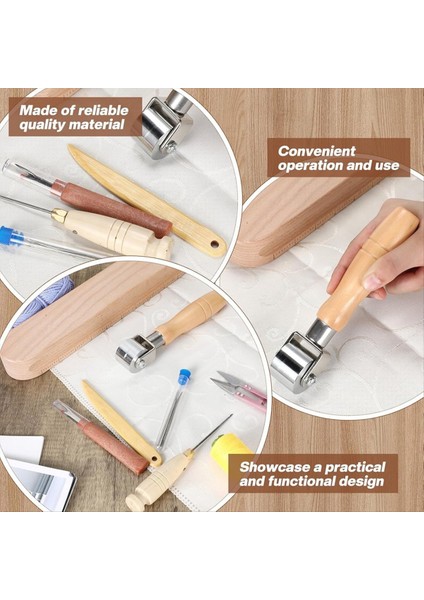 Clapperswing Aracı Seti Terzi Clapperseam Roller Stilettoseam Rippers Düzleştirme Kumaşları ve Nokta Presleme Için (Yurt Dışından) modelleri