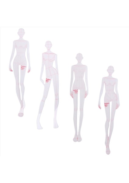 Moda Illüstrasyon Yöneticileri Çizim Şablonları Cetvel Dikiş Insansı Desenler Tasarım Giyim Ölçüm, Tip A Tip (Yurt Dışından) fiyatları