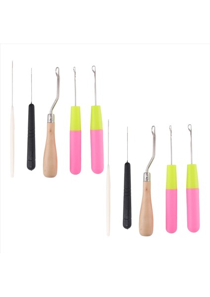 Bent Mandal Kanca Tığ Işi Iğne Kancası, Ahşap Bükülmüş Mandal Kanalı Plastik Kıvrımlı Tığ Işi Iğne Saç Halı Yapımı (Yurt Dışından) modelleri