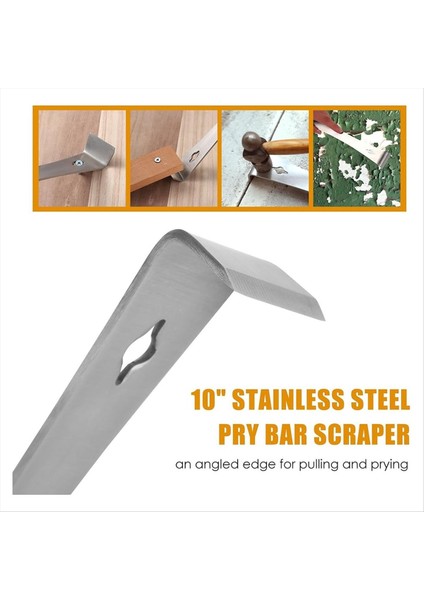 Woodworker&#39;ın Çok Amaçlı Sihri, 10 Inç Paslanmaz Çelik Çarp Barscraper, 3&#39;ü 1 Ahşap Işleme Aracı - Kesme, Vurma Için (Yurt Dışından) modelleri