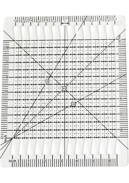 Yorgan Kesme Cetveli, 5&#39;i 1 Yorgan Kesme Cetveli, Büyüleyici Şekil Kesme Kapitone Cetveli ve Şablon (Yurt Dışından)