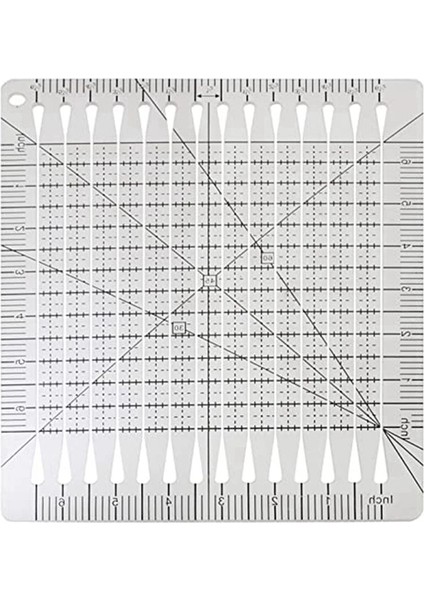 Yorgan Kesme Cetveli, 5&#39;i 1 Yorgan Kesme Cetveli, Büyüleyici Şekil Kesme Kapitone Cetveli ve Şablon (Yurt Dışından) fırsatları
