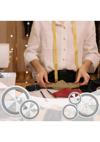 5pcs Circle Cetvel Kapitone Şablon Seti, Kapitone Çizim Akril Yuvarlak Yorgan Çemberi Kesici Cetvel Için Daire Şablonları (Yurt Dışından) fırsatları