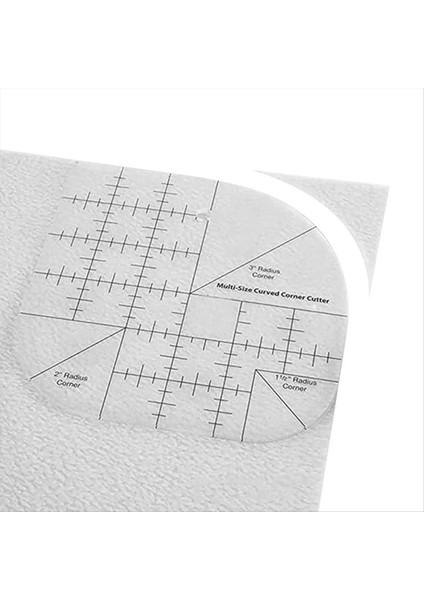 Çok Fonksiyonlu Açılı Kesme Cetveli Akrilik Anti-Slip Dikiş Cetveli Yuvarlak Kenar Şablon Cetveli Diy Dikiş Patchwork Cetvel (Yurt Dışından) indirimleri