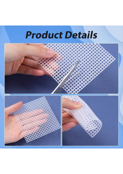 20PCS Plastik Tuval Sayfaları 10X10CM Plastik Örgü Iğne Noktası Tuval Nakış Için Elastik Örgü Kumaş Pedler (Yurt Dışından) fırsatları