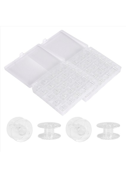 Kardeş Şarkıcı Janome Kenmore Için Kasa ile 50 Adet Dikiş Makinesi Bobinleri (Yurt Dışından) fiyatları