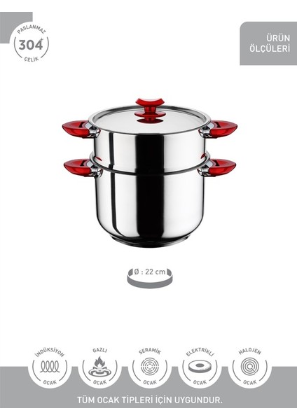 22 cm Kuskus Tencere modelleri