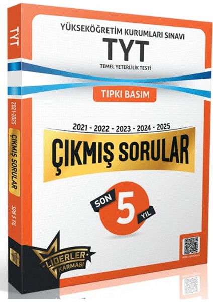 Tyt Son 5 Yıl Çıkmış Sorular (2021-2025)