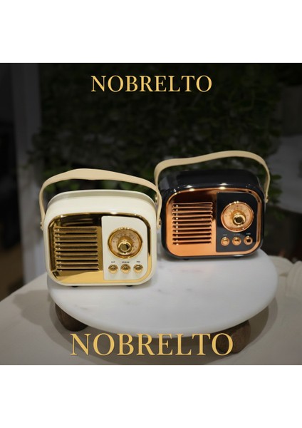 Nobrelto Retro Bluetooth Hoparlör ve Fm Radyo - Nostaljik Tasarım Şarjlı Mini Ses Bombası Müzik Kutusu fiyatları