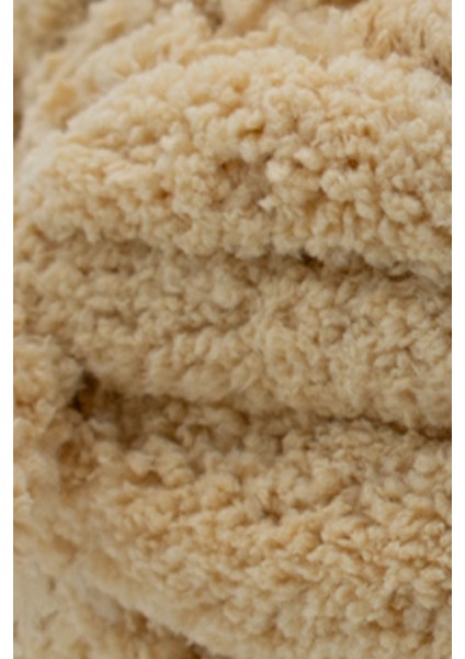 Bej Chunky Kalın Battaniye Ipi, Kırlent, Puf, Atkı, Elle Örülen Battaniye Örgü Ipi fiyatları