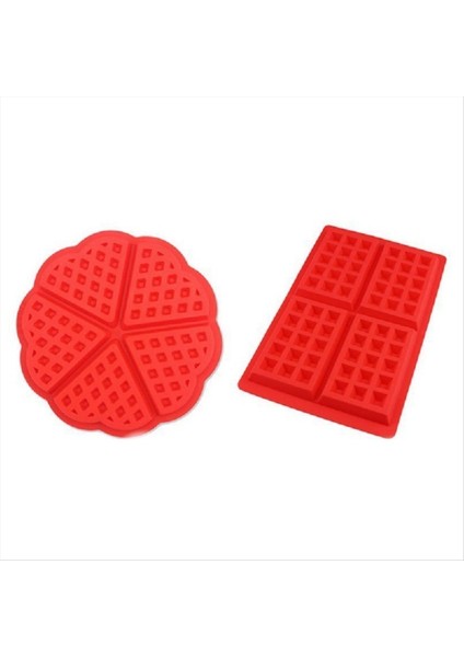 8pcs Silikon Waffle Kalıp Kek Kek Çikolata Makinesi Pan Mikrodalga Pişirme Çerez Muffin Tepsisi Kalıp Mutfak Pişirme Aksesuarları (Yurt Dışından)