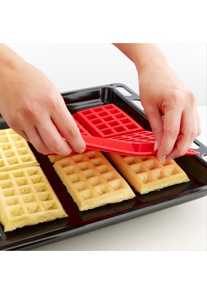 8pcs Silikon Waffle Kalıp Kek Kek Çikolata Makinesi Pan Mikrodalga Pişirme Çerez Muffin Tepsisi Kalıp Mutfak Pişirme Aksesuarları (Yurt Dışından) modelleri