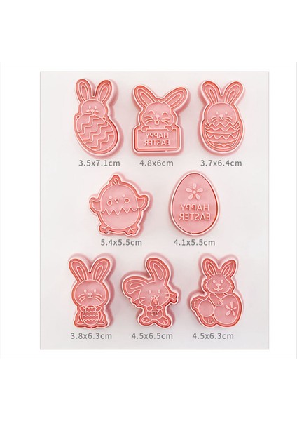 16PCS Paskalya Çerez Kesici Kalıp Paskalya Yumurtaları Tavşan Chick Bisküvi Fondan Kalıp Paskalya Parti Kek Dekorasyonu (Yurt Dışından) indirimleri