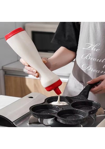 Gözleme Distribütörü Manuel Sallanan Meyilli Karıştırma Şişe Kek Gözleme Gözleme Dağıtıcı Şişe Kırmızı (Yurt Dışından) indirimleri