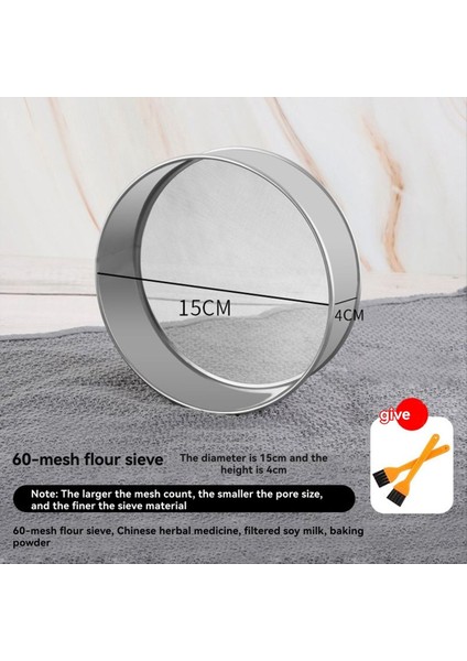 Pişirme Için Un Sift - Paslanmaz Çelik 6 Inç Yuvarlak Elek, Mini Ince Örgü Un Elek (Yurt Dışından) modelleri