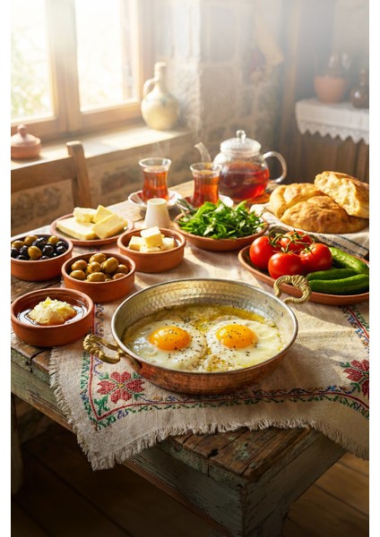 Bakır 16,5x4 Yumurta Tava Çift Kulp fiyatları