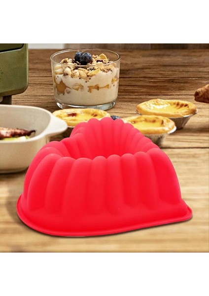 Kalp Şeklindeki Yivli Kek Tava Yivli Kalıp Silikon Kalp Şekilli Kek Kalıp Tatlı Kek Kalıbı Yapışmaz Kalp Kek Yapımcısı (Yurt Dışından) indirimleri