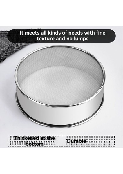 Pişirme Için Un Sift - Paslanmaz Çelik 6 Inç Yuvarlak Elek, Mini Ince Örgü Un Elek (Yurt Dışından) fırsatları