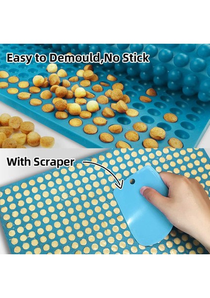 468 Boşluklu Küçük Yuvarlak Silikon Çikolata Damlası Kalıp, Yarı Küre Sakızlı Tatlı Şeker Kalıpları Evcil Hayvanlar Pişirme Kalıbı (Yurt Dışından) fırsatları