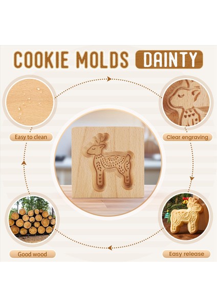 Ahşap Kurabiye Kalıpları Kurabiye Kurabiye Ahşap Kalıplar Kurabiye Kalıpları C (Yurt Dışından) indirimleri