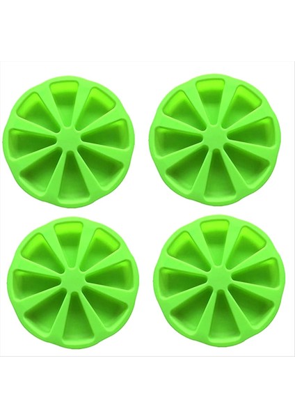 Silikon Pişirme Kalıpları Üçgen Pizza Dilim Kek Silikon Kalıp 8 Boşluk Silikon Kek Tavası Sopa Kek Porsiyon Kalıp (Yurt Dışından)