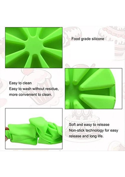 Silikon Pişirme Kalıpları Üçgen Pizza Dilim Kek Silikon Kalıp 8 Boşluk Silikon Kek Tavası Sopa Kek Porsiyon Kalıp (Yurt Dışından) indirimleri